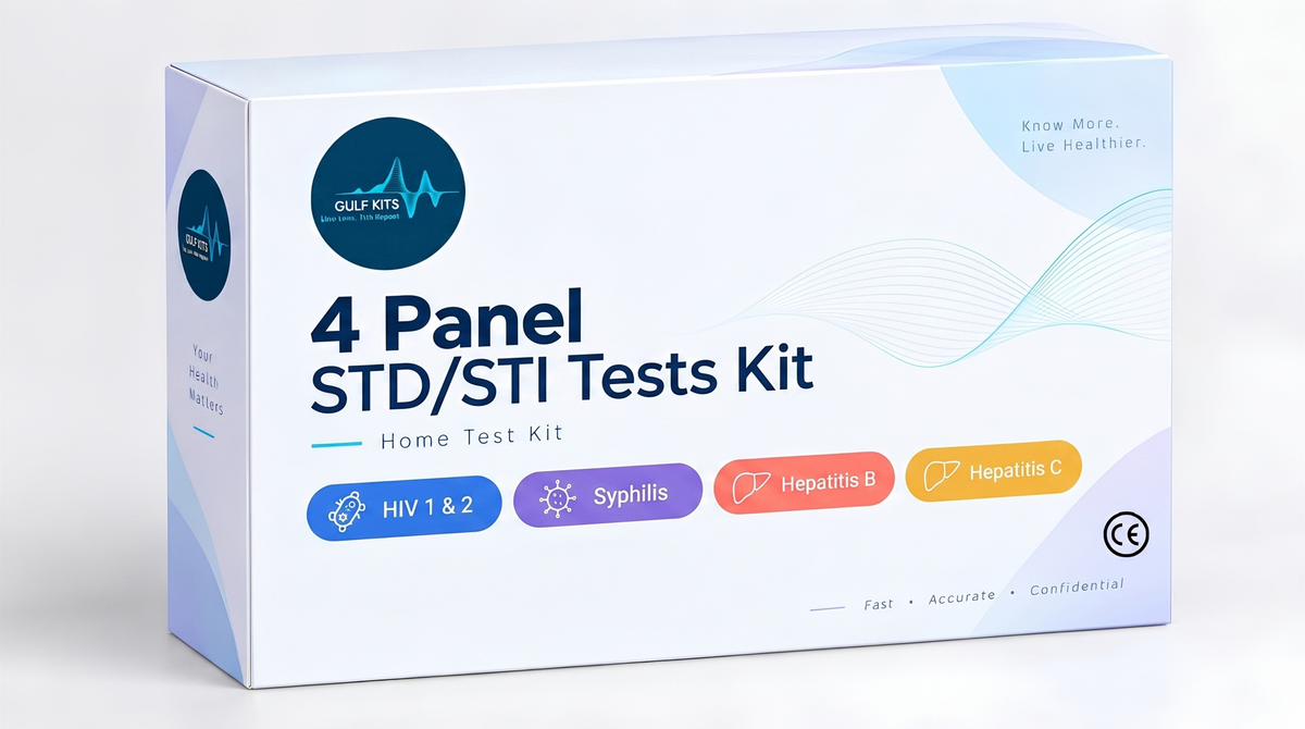 4 Panel STD/STI Test Kit packaging