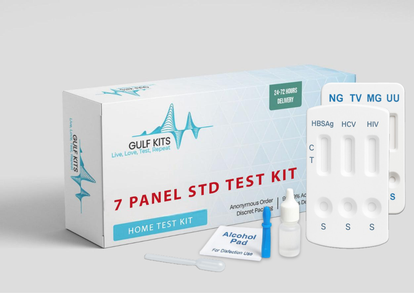 7 Panel STD Test Kit