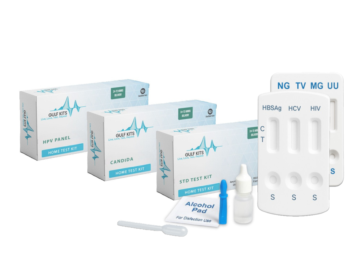 13 Pathogen + HPV and Candida's Test Kits Pack